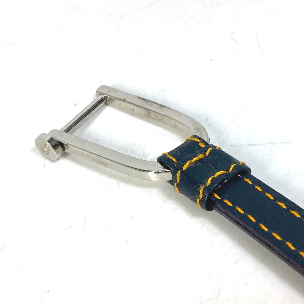 Dior Trotter CD Logo Keychain Bag Charm Key Ring Charm Canvas/Leather Women's Navy