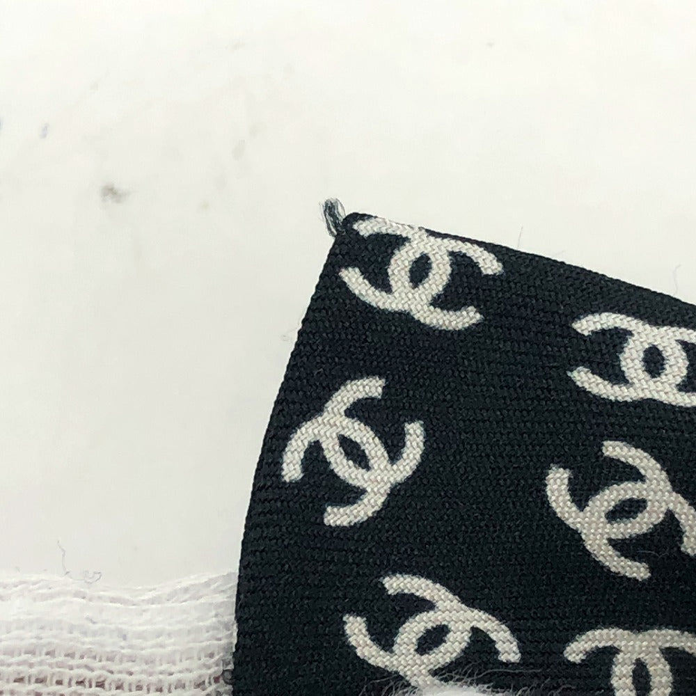 CHANEL Ribbon Coco Mark Hair Accessory, 23 Pieces, Silk Scrunchie, Women's, Black and White