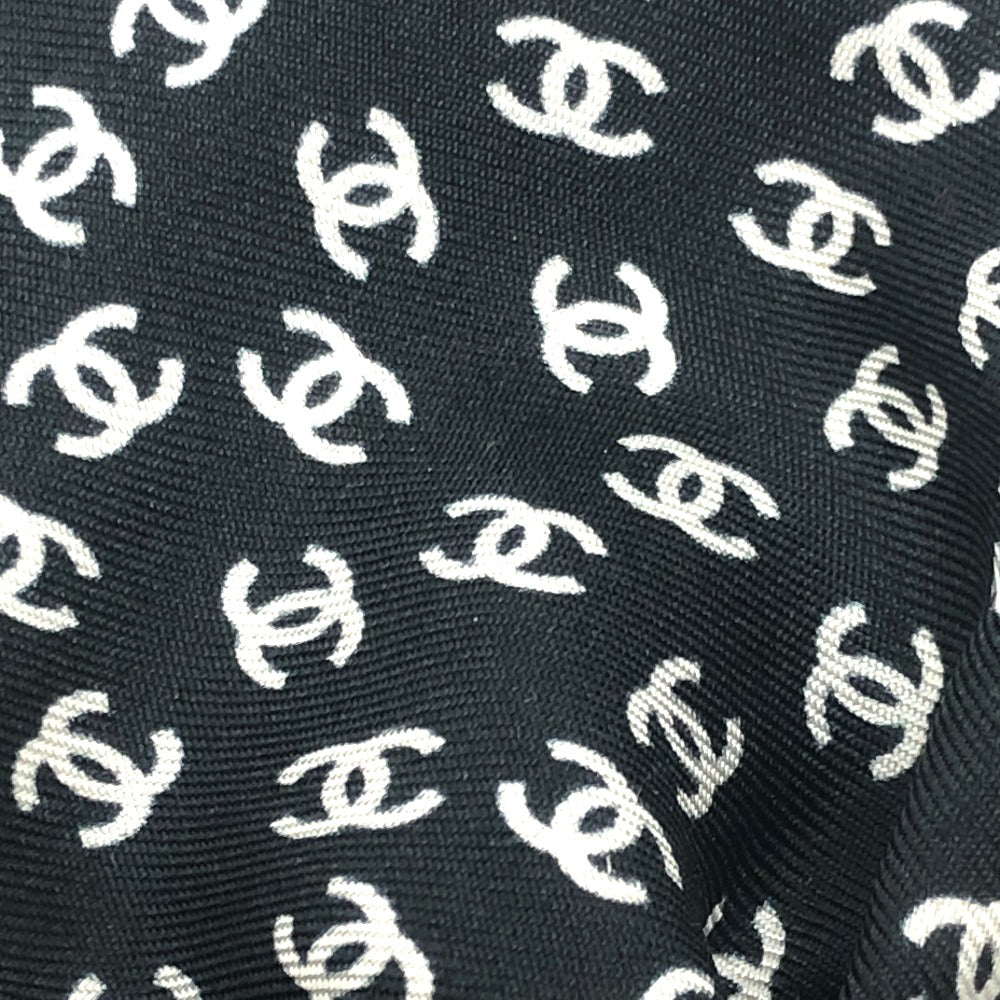 CHANEL Ribbon Coco Mark Hair Accessory, 23 Pieces, Silk Scrunchie, Women's, Black and White