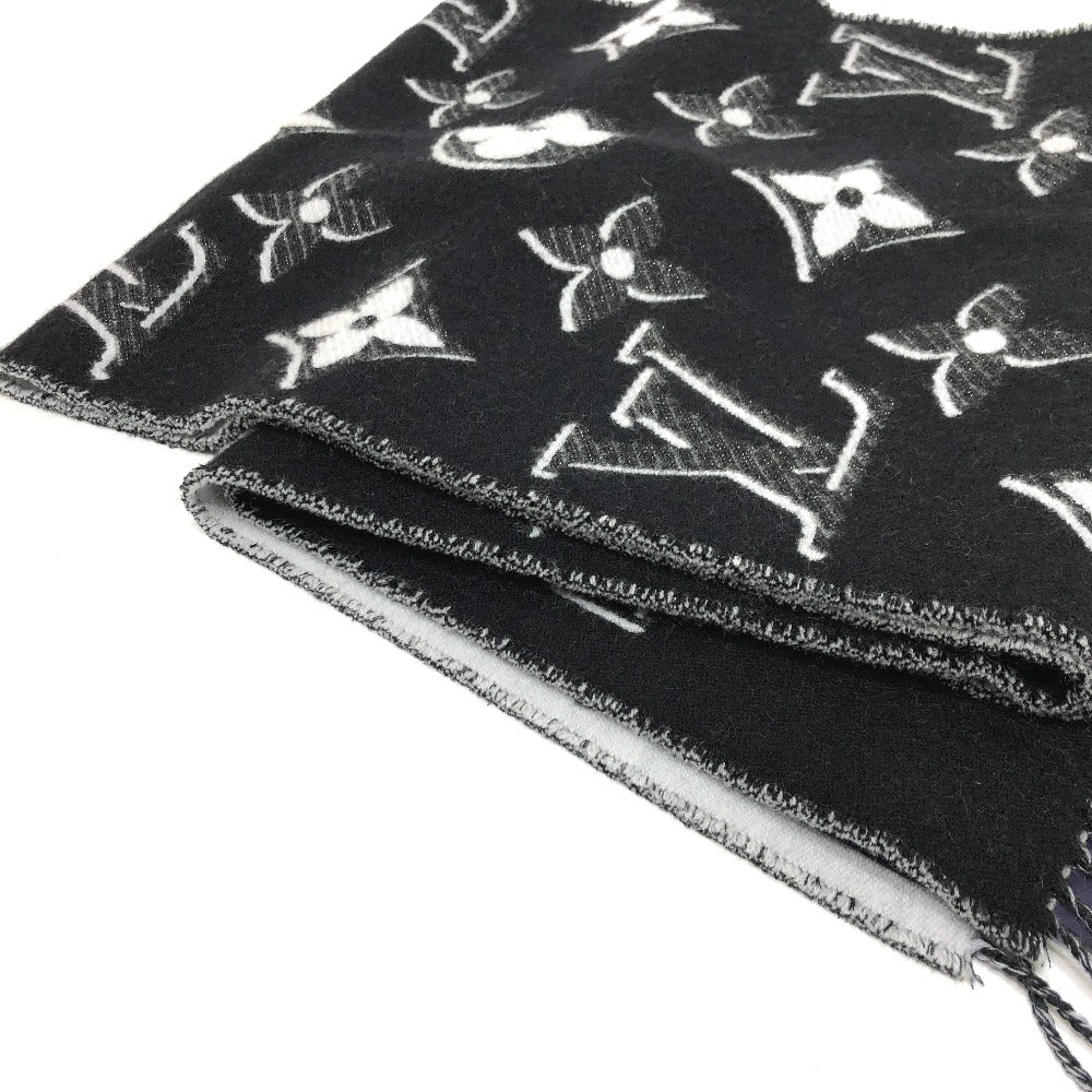 LOUIS VUITTON M78159 エシャルプ LV エセンシャル シャイン ストール マフラー ウール レディース ブラック - brandshop-reference