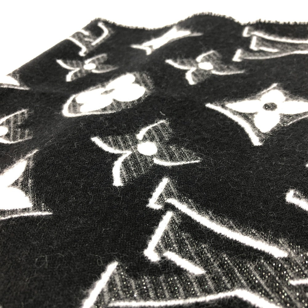 LOUIS VUITTON M78159 エシャルプ LV エセンシャル シャイン ストール マフラー ウール レディース ブラック - brandshop-reference