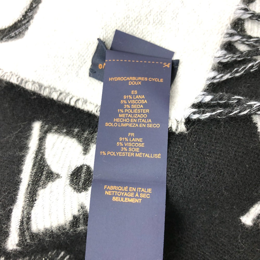 LOUIS VUITTON M78159 エシャルプ LV エセンシャル シャイン ストール マフラー ウール レディース ブラック - brandshop-reference