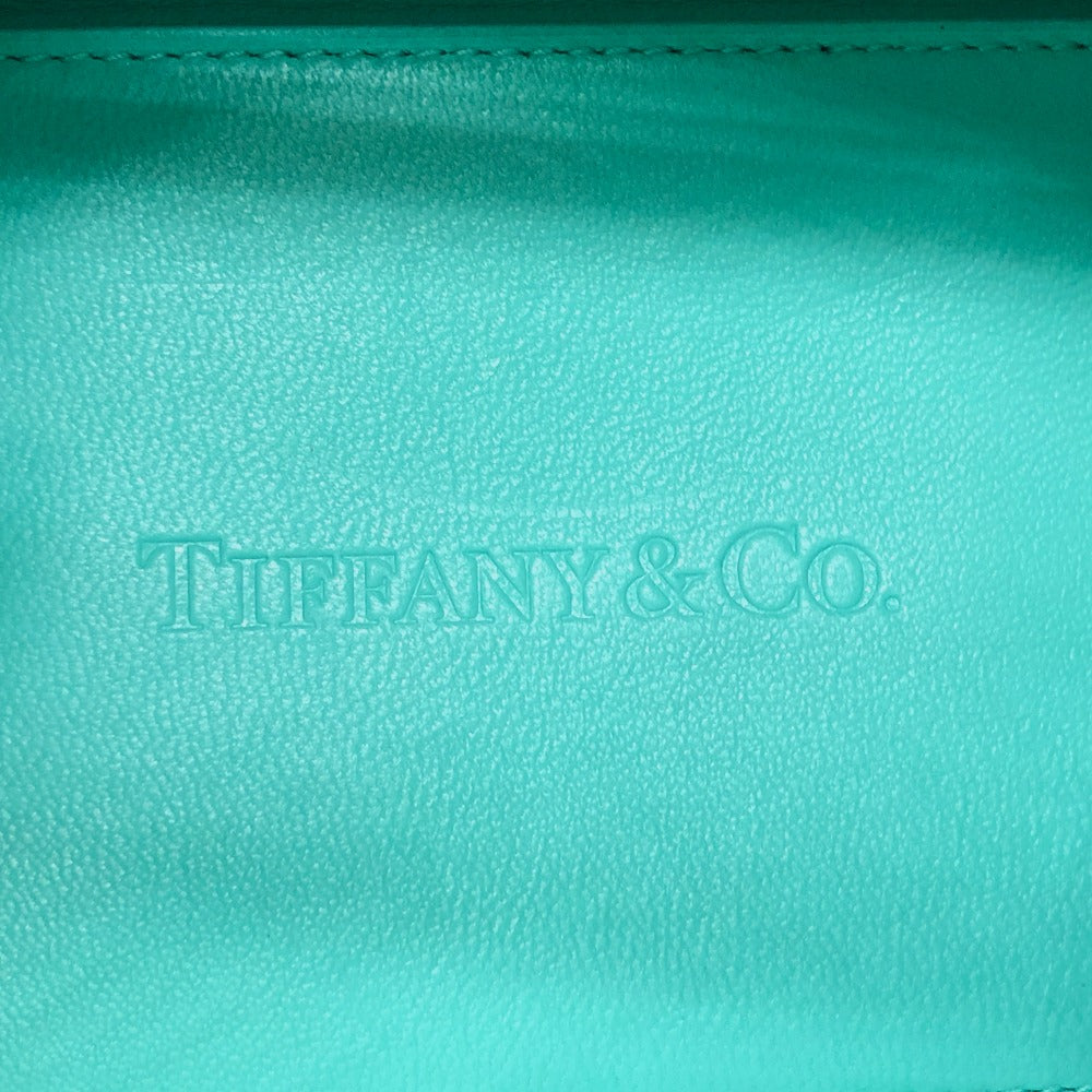 TIFFANY &amp; Co. Cat Street Small Shopping Tote, 2-Way Bag, Shoulder Bag, Handbag, Crossbody Bag, Leather, Women's, Blue