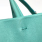 TIFFANY &amp; Co. Cat Street Small Shopping Tote, 2-Way Bag, Shoulder Bag, Handbag, Crossbody Bag, Leather, Women's, Blue