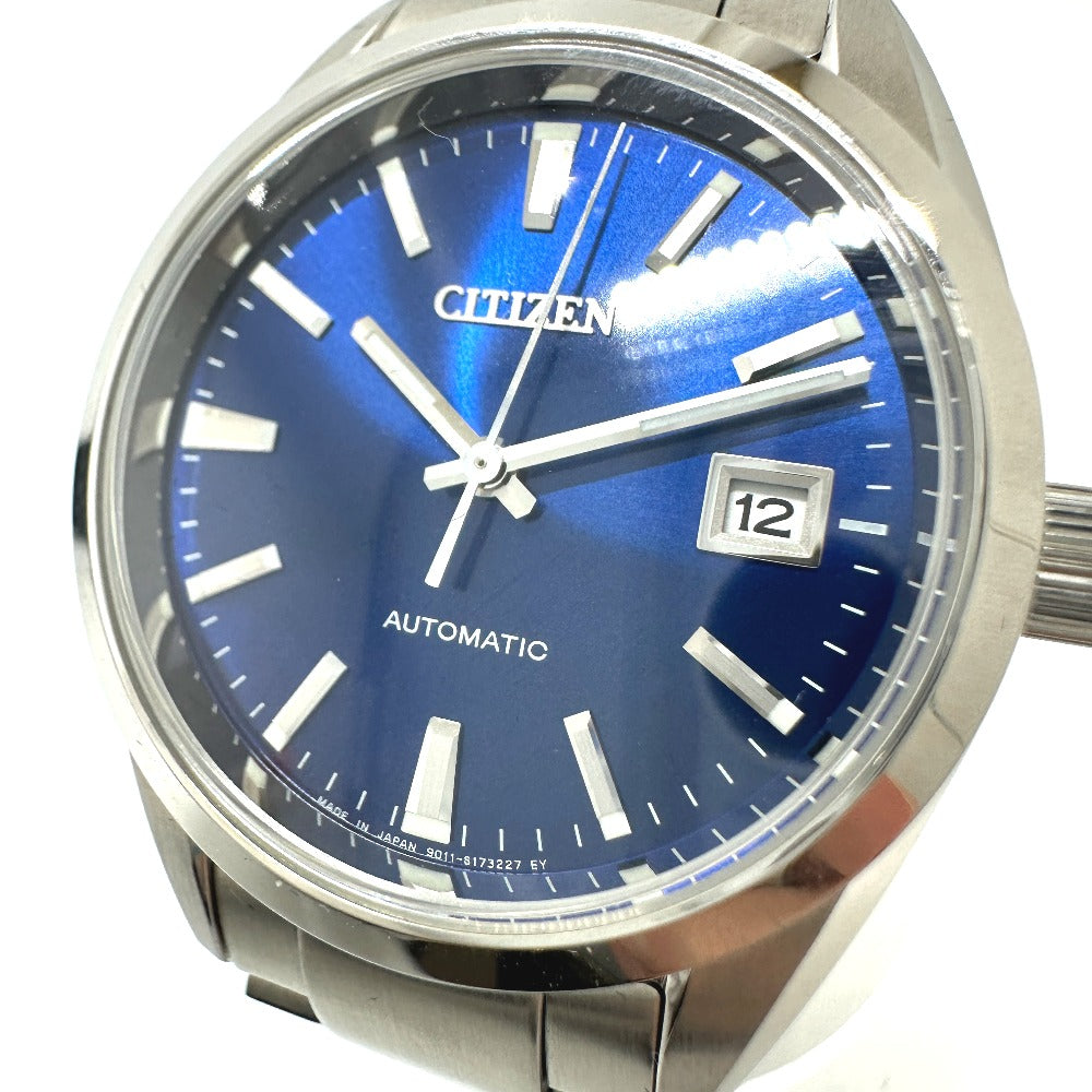 CITIZEN NB1050-59L メカニカル 自動巻き デイト 腕時計 SS メンズ シルバー