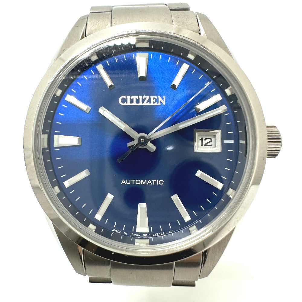 CITIZEN NB1050-59L メカニカル 自動巻き デイト 腕時計 SS メンズ シルバー