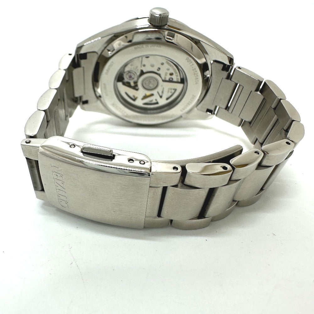 CITIZEN NB1050-59L メカニカル 自動巻き デイト 腕時計 SS メンズ シルバー