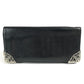 CHROME HEARTS Single Fold LNG SNGL FLD TIPS Bifold Long Wallet Long Wallet Leather Unisex Black