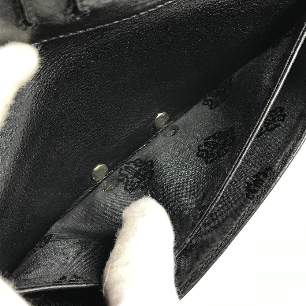 CHROME HEARTS Single Fold LNG SNGL FLD TIPS Bifold Long Wallet Long Wallet Leather Unisex Black