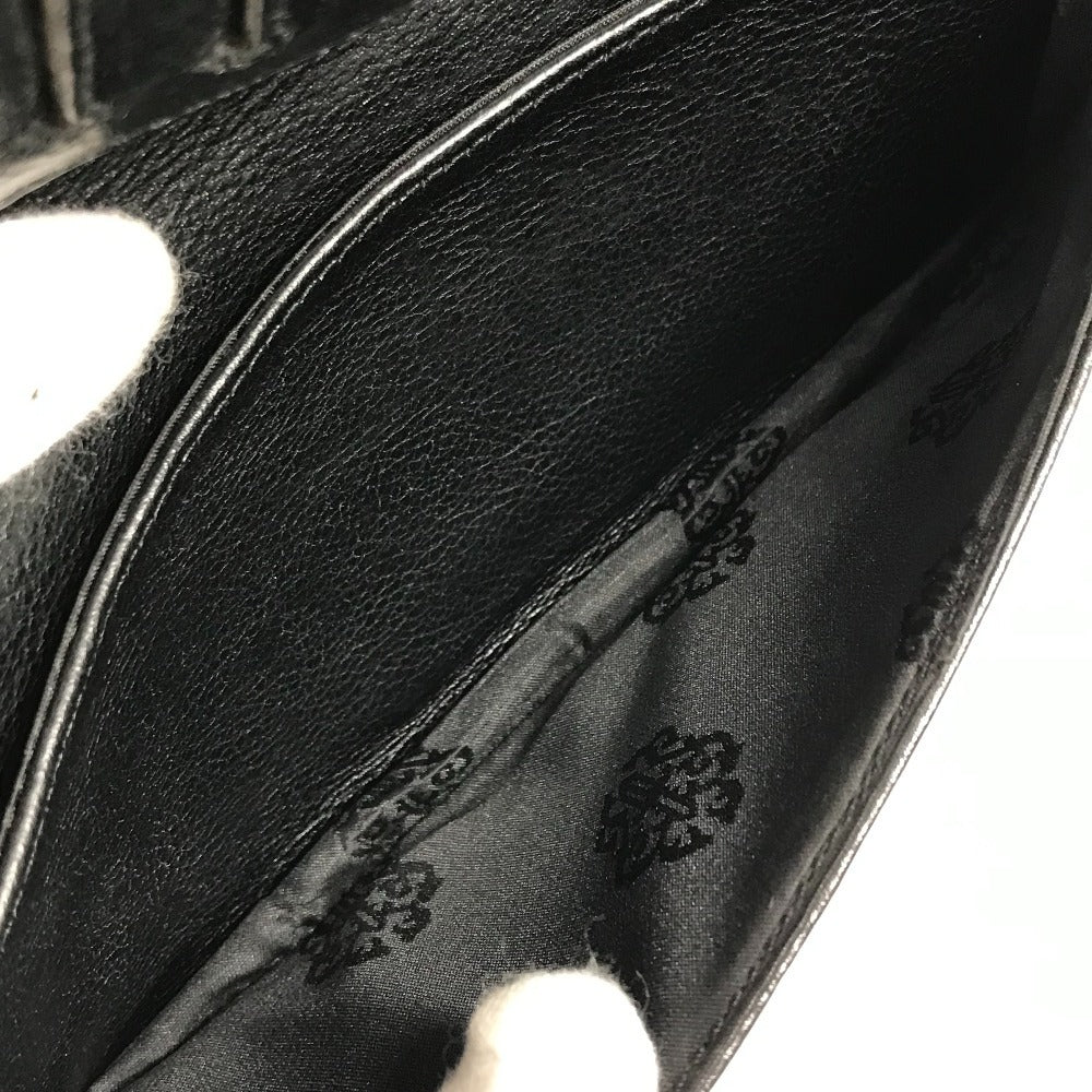CHROME HEARTS Single Fold LNG SNGL FLD TIPS Bifold Long Wallet Long Wallet Leather Unisex Black