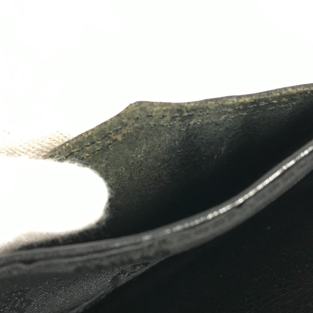 CHROME HEARTS Single Fold LNG SNGL FLD TIPS Bifold Long Wallet Long Wallet Leather Unisex Black