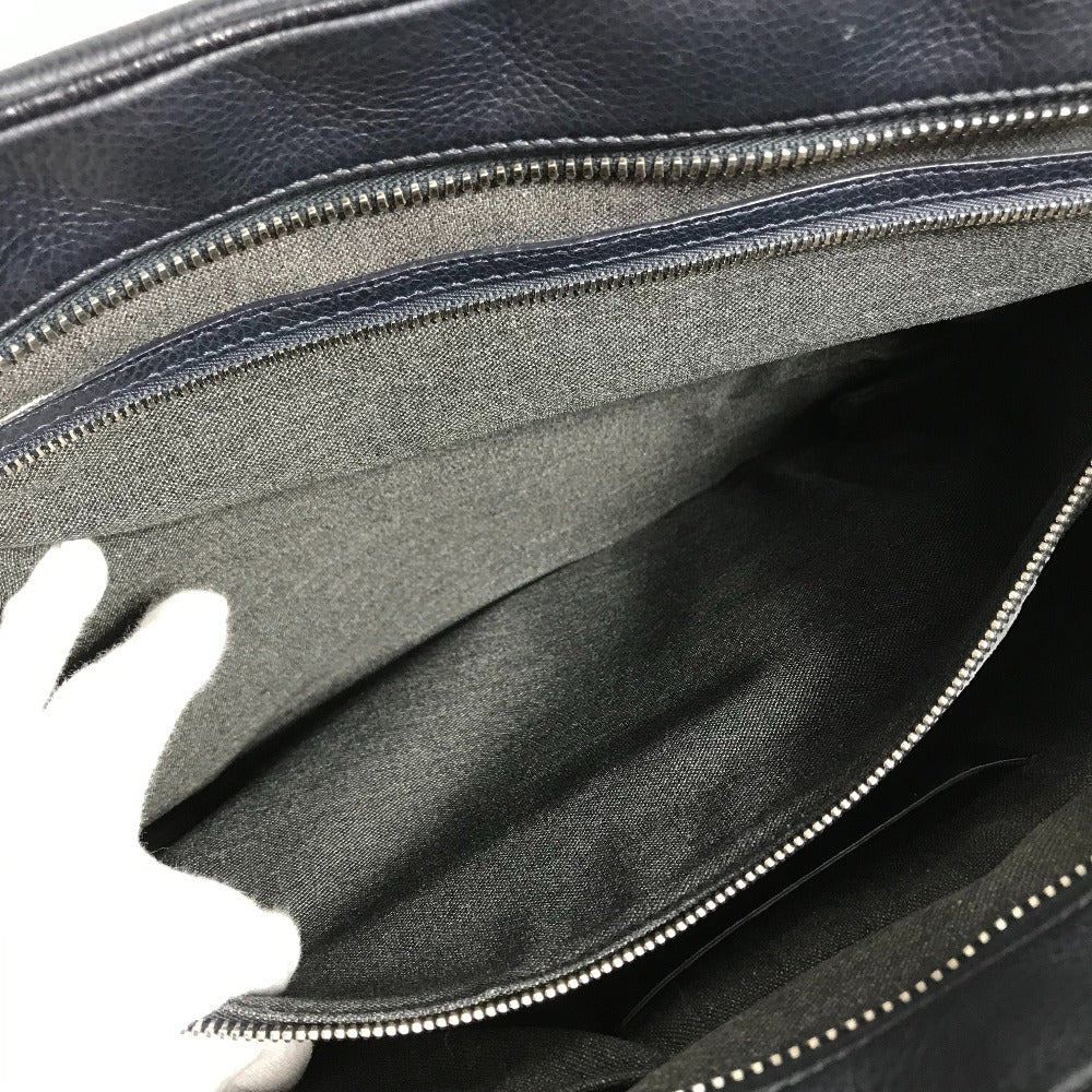 DIOR HOMME Crossbody Briefcase, 2-Way Bag, Shoulder Bag, Handbag, Business Bag, Leather, Men's, Navy