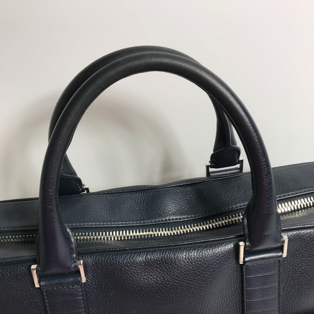 DIOR HOMME Crossbody Briefcase, 2-Way Bag, Shoulder Bag, Handbag, Business Bag, Leather, Men's, Navy
