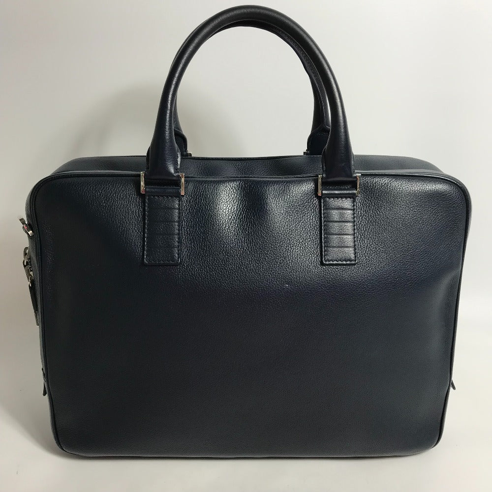 DIOR HOMME Crossbody Briefcase, 2-Way Bag, Shoulder Bag, Handbag, Business Bag, Leather, Men's, Navy
