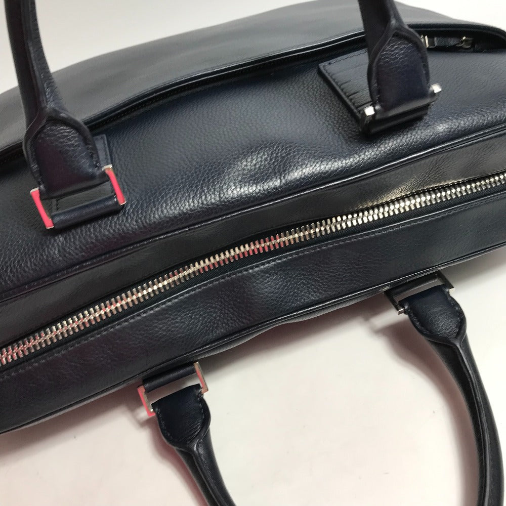 DIOR HOMME Crossbody Briefcase, 2-Way Bag, Shoulder Bag, Handbag, Business Bag, Leather, Men's, Navy