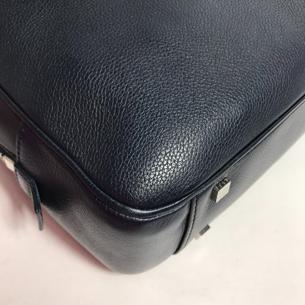DIOR HOMME Crossbody Briefcase, 2-Way Bag, Shoulder Bag, Handbag, Business Bag, Leather, Men's, Navy