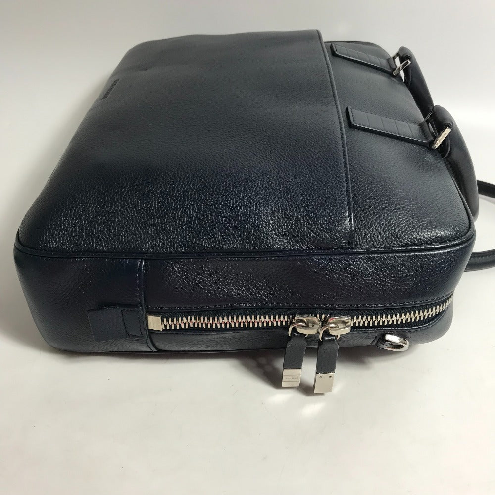 DIOR HOMME Crossbody Briefcase, 2-Way Bag, Shoulder Bag, Handbag, Business Bag, Leather, Men's, Navy