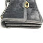 HERMES Vintage Fons Belle 24 Shoulder Bag, Suede, Women's, Gray/Navy