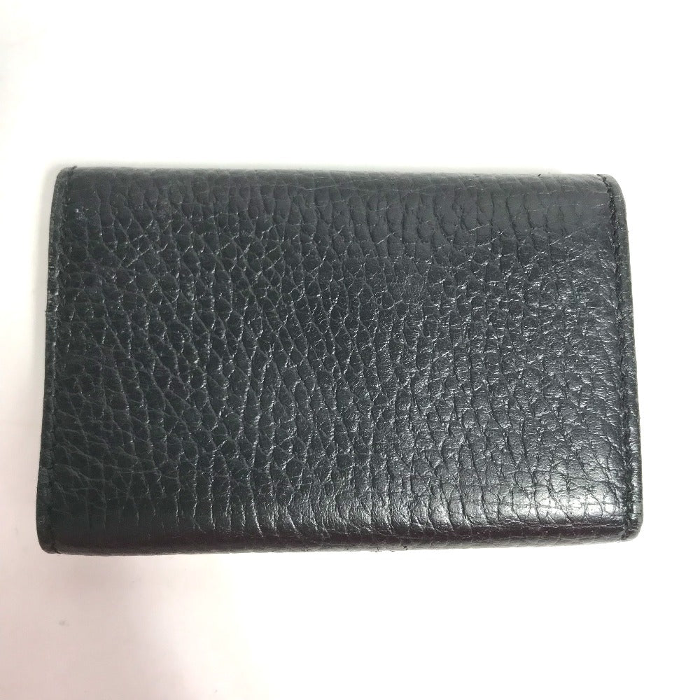 GUCCI 456118 GG Marmont 6-Key Leather Key Case, Women's, Black