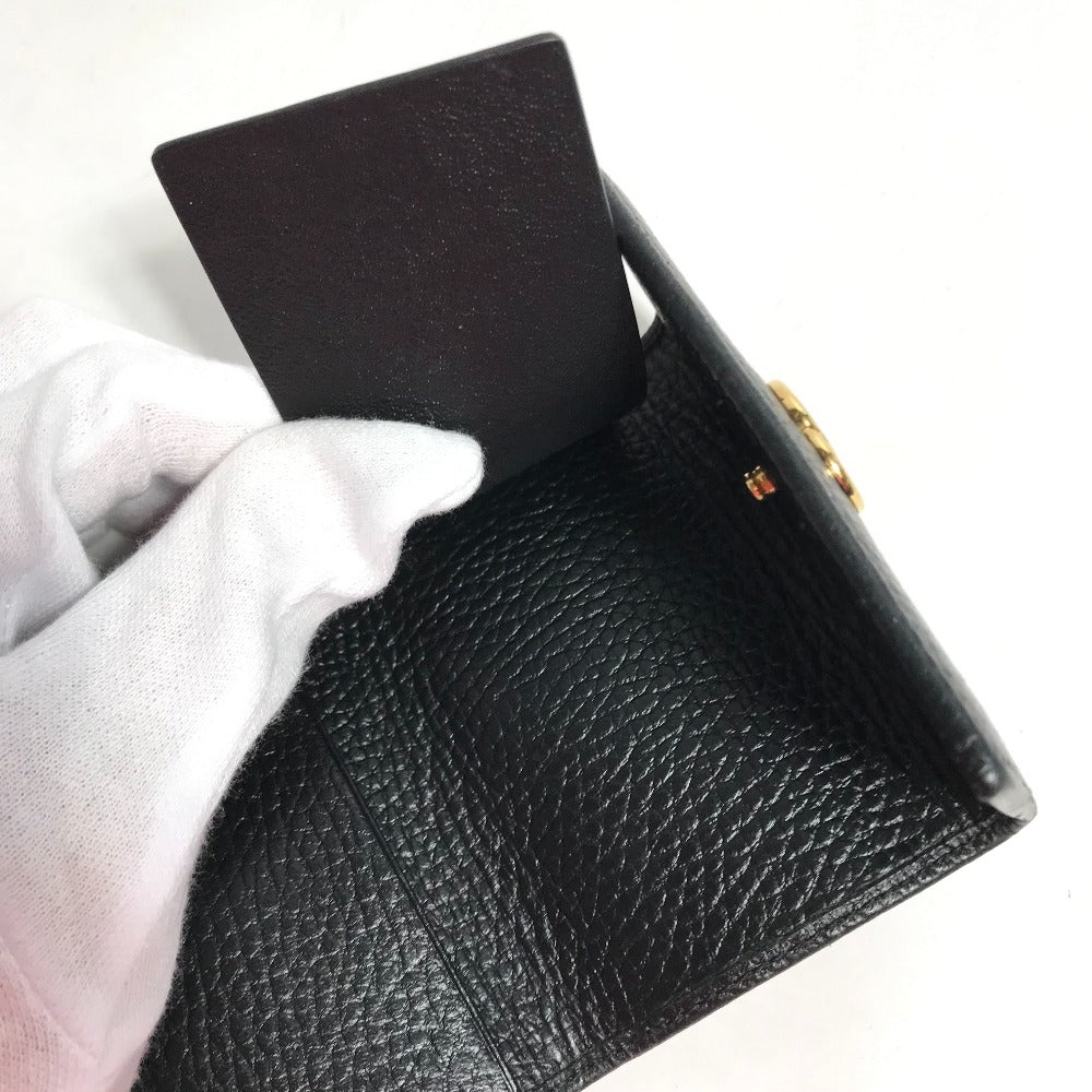 GUCCI 456118 GG Marmont 6-Key Leather Key Case, Women's, Black
