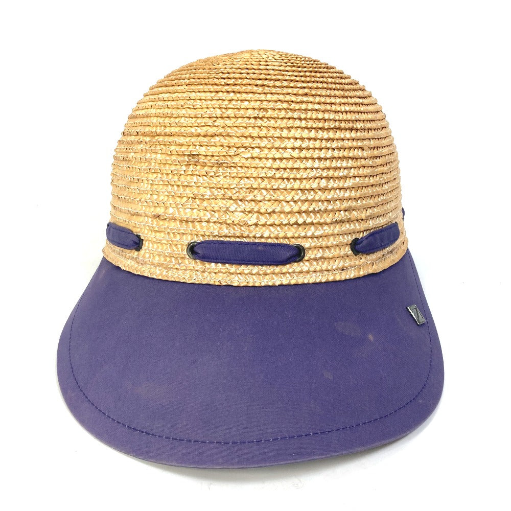 Dior Women's Cotton Straw Sports Cap with Ribbon, Navy/Beige