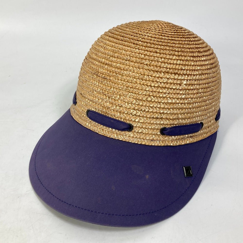 Dior Women's Cotton Straw Sports Cap with Ribbon, Navy/Beige