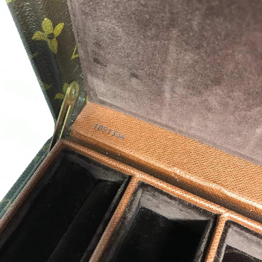 LOUIS VUITTON M47120 モノグラム  ボックス ボワット・ビジュー ジュエリーケース トランク インテリア  アクセサリーケース モノグラムキャンバス レディース ブラウン - brandshop-reference