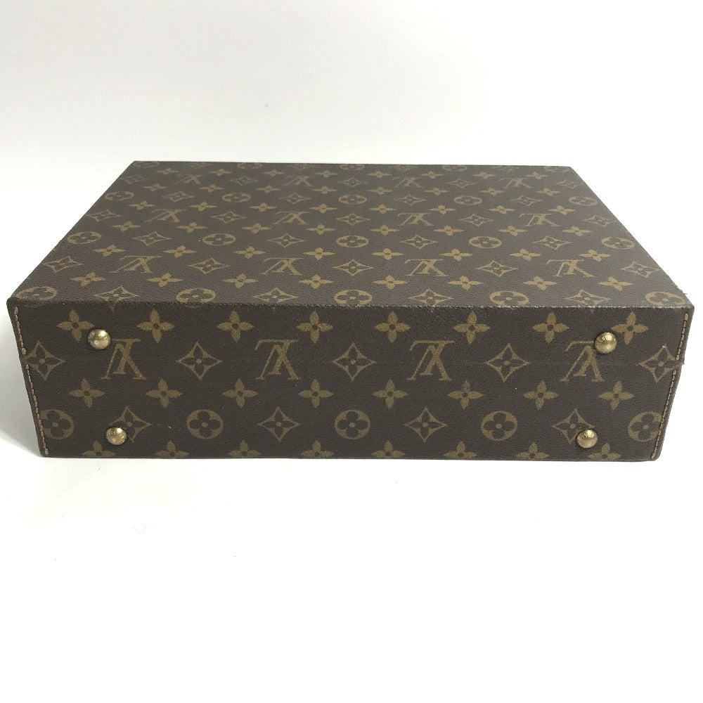 LOUIS VUITTON M47120 Monogram Box Boite Bijoux Jewelry Case Trunk Interior Accessory Case Monogram Canvas Women's Brown