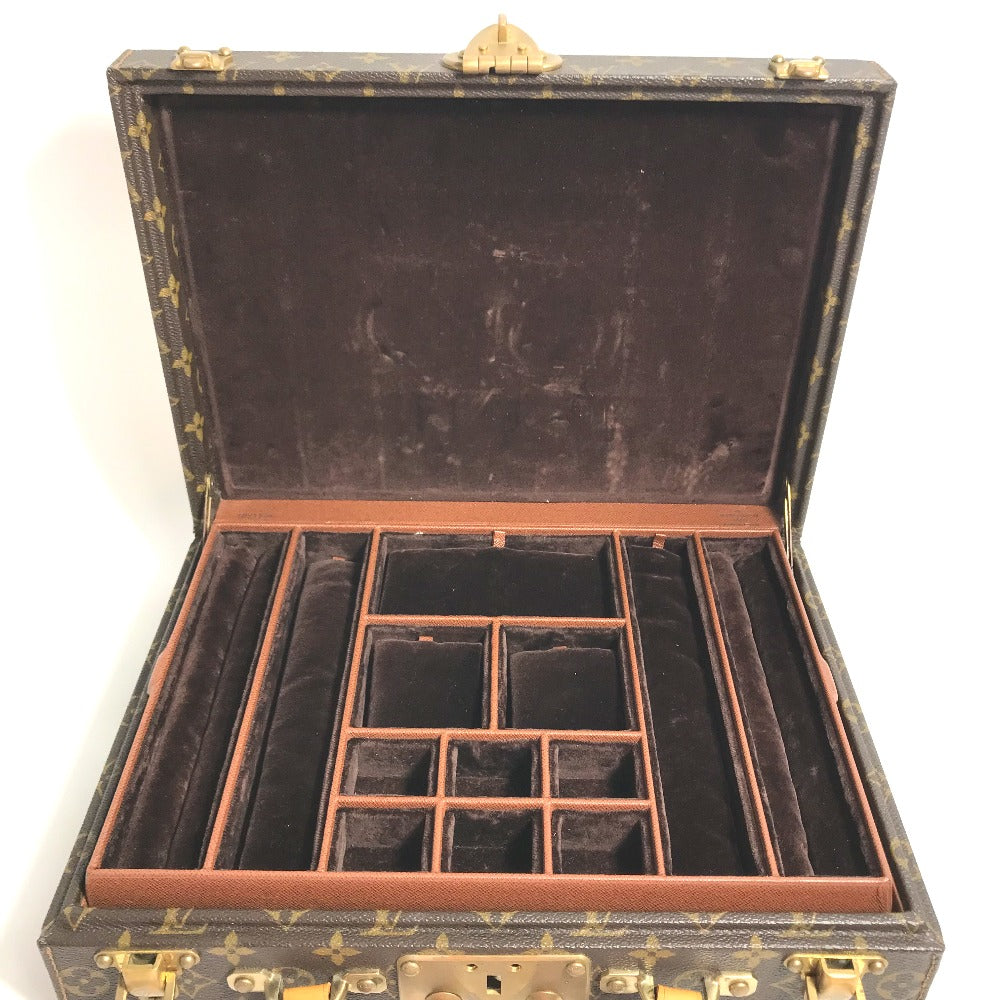 LOUIS VUITTON M47120 モノグラム  ボックス ボワット・ビジュー ジュエリーケース トランク インテリア  アクセサリーケース モノグラムキャンバス レディース ブラウン - brandshop-reference