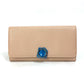 BVLGARI Bvlgari Logo Clip Bifold Wallet Leather Women's Light Pink