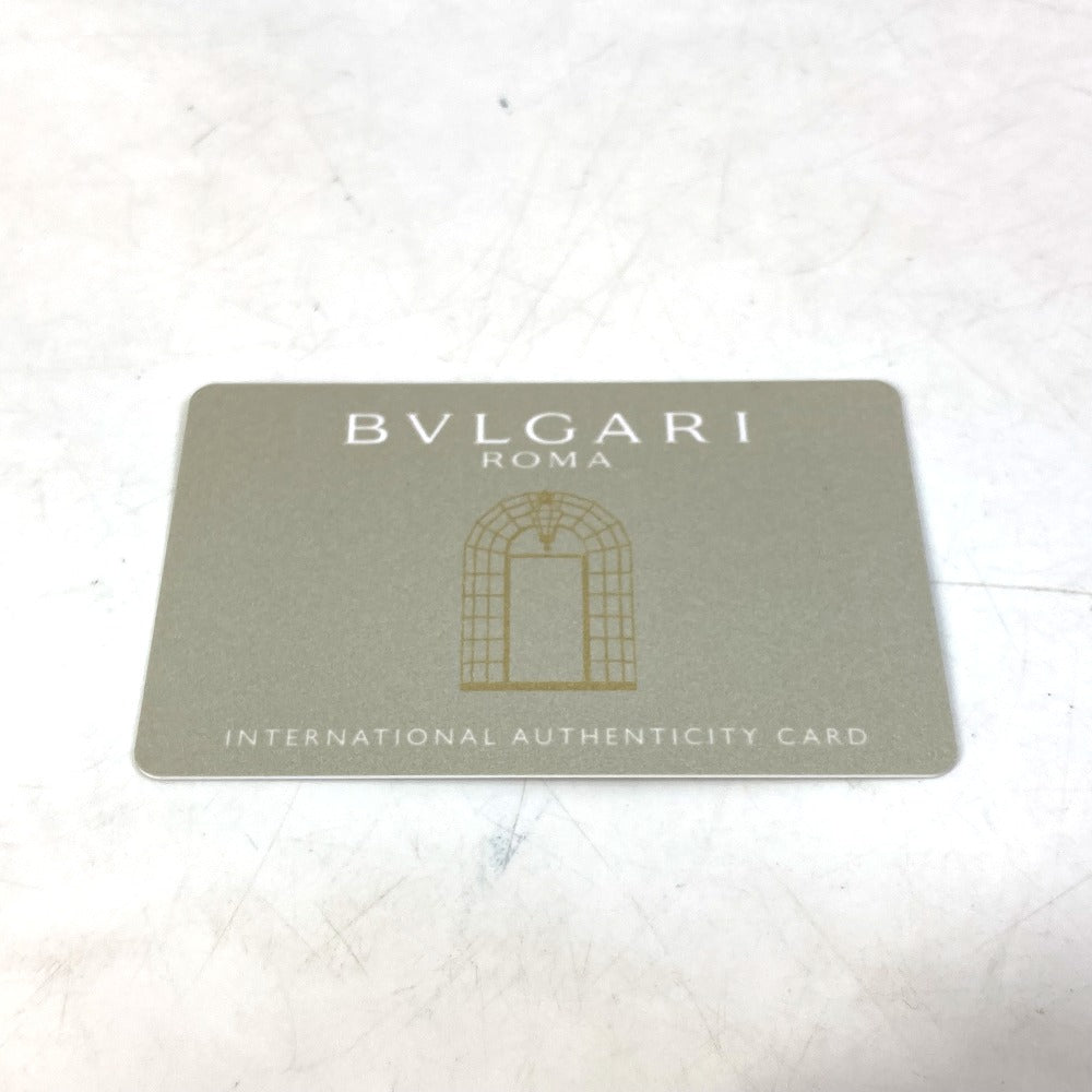 BVLGARI Bvlgari Logo Clip Bifold Wallet Leather Women's Light Pink
