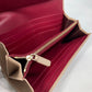 BVLGARI Bvlgari Logo Clip Bifold Wallet Leather Women's Light Pink