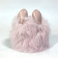 Dior Cookie Dog Animal Bag Charm Carabiner Keychain Leather Unisex Pink