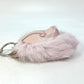 Dior Cookie Dog Animal Bag Charm Carabiner Keychain Leather Unisex Pink