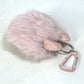 Dior Cookie Dog Animal Bag Charm Carabiner Keychain Leather Unisex Pink