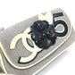 CHANEL No.5 CC Camellia Coco Mark Chain Shoulder Bag Canvas Women's Gray