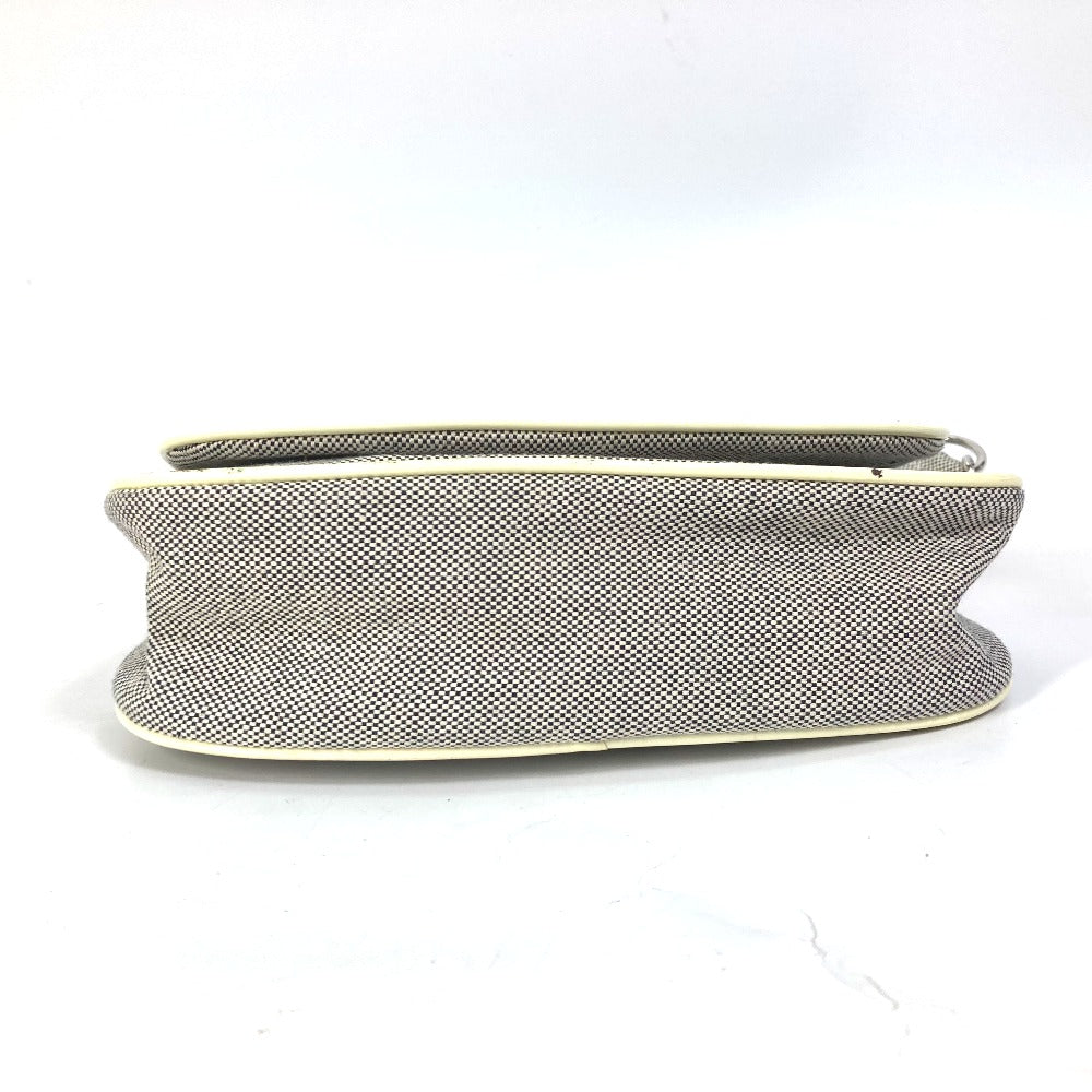 CHANEL No.5 CC Camellia Coco Mark Chain Shoulder Bag Canvas Women's Gray