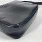 CELINE Vintage Carriage Hardware Crossbody Pochette Shoulder Bag in Black Leather for Women