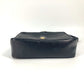 CELINE Vintage Carriage Hardware Crossbody Pochette Shoulder Bag in Black Leather for Women