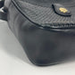 CELINE Vintage Carriage Hardware Crossbody Pochette Shoulder Bag in Black Leather for Women