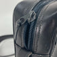 CELINE Vintage Carriage Hardware Crossbody Pochette Shoulder Bag in Black Leather for Women