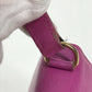 CELINE Mini Vintage Leather Handbag, Women's, Purple