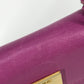 CELINE Mini Vintage Leather Handbag, Women's, Purple