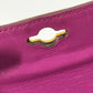 CELINE Mini Vintage Leather Handbag, Women's, Purple