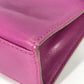 CELINE Mini Vintage Leather Handbag, Women's, Purple