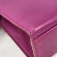 CELINE Mini Vintage Leather Handbag, Women's, Purple