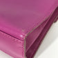 CELINE Mini Vintage Leather Handbag, Women's, Purple