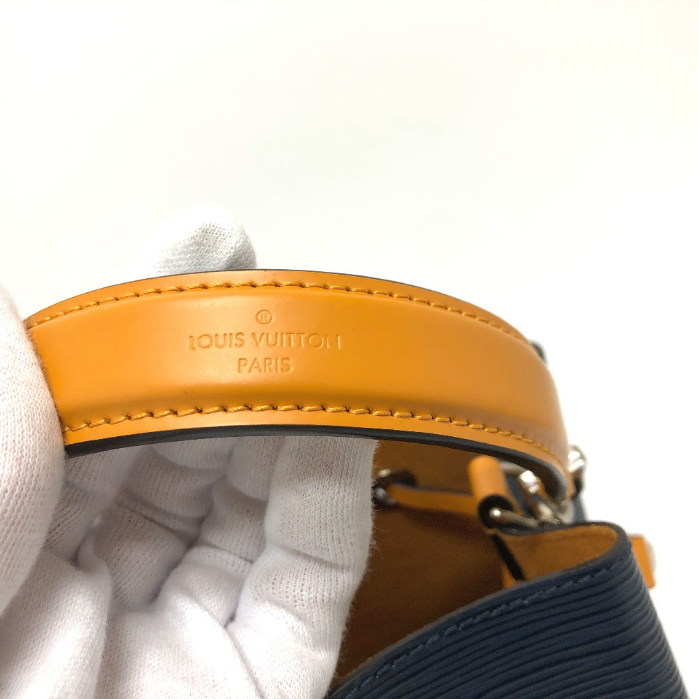 LOUIS VUITTON M53610 エピ ネオノエ バイカラーバッグ 肩掛け ハンドバッグ ショルダーバッグ エピレザー レディース アンディゴ/サフラン ネイビー