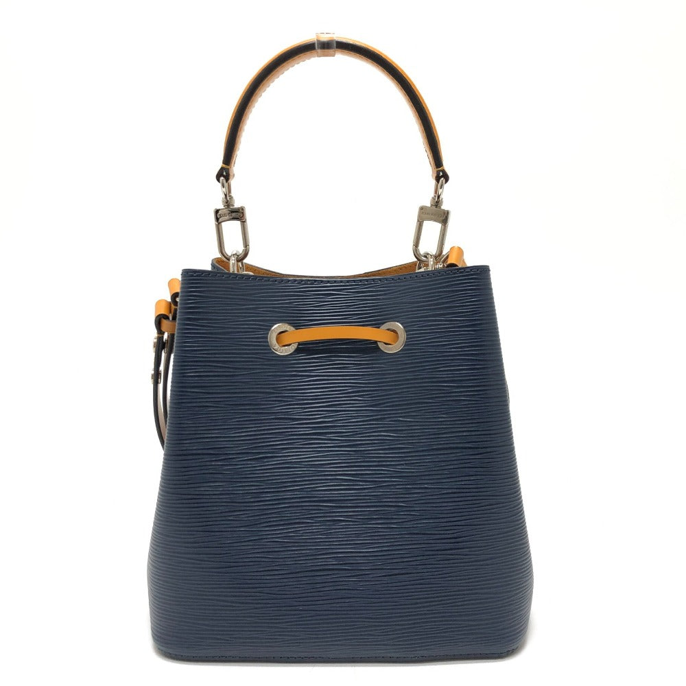 LOUIS VUITTON M53610 エピ ネオノエ バイカラーバッグ 肩掛け ハンドバッグ ショルダーバッグ エピレザー レディース アンディゴ/サフラン ネイビー