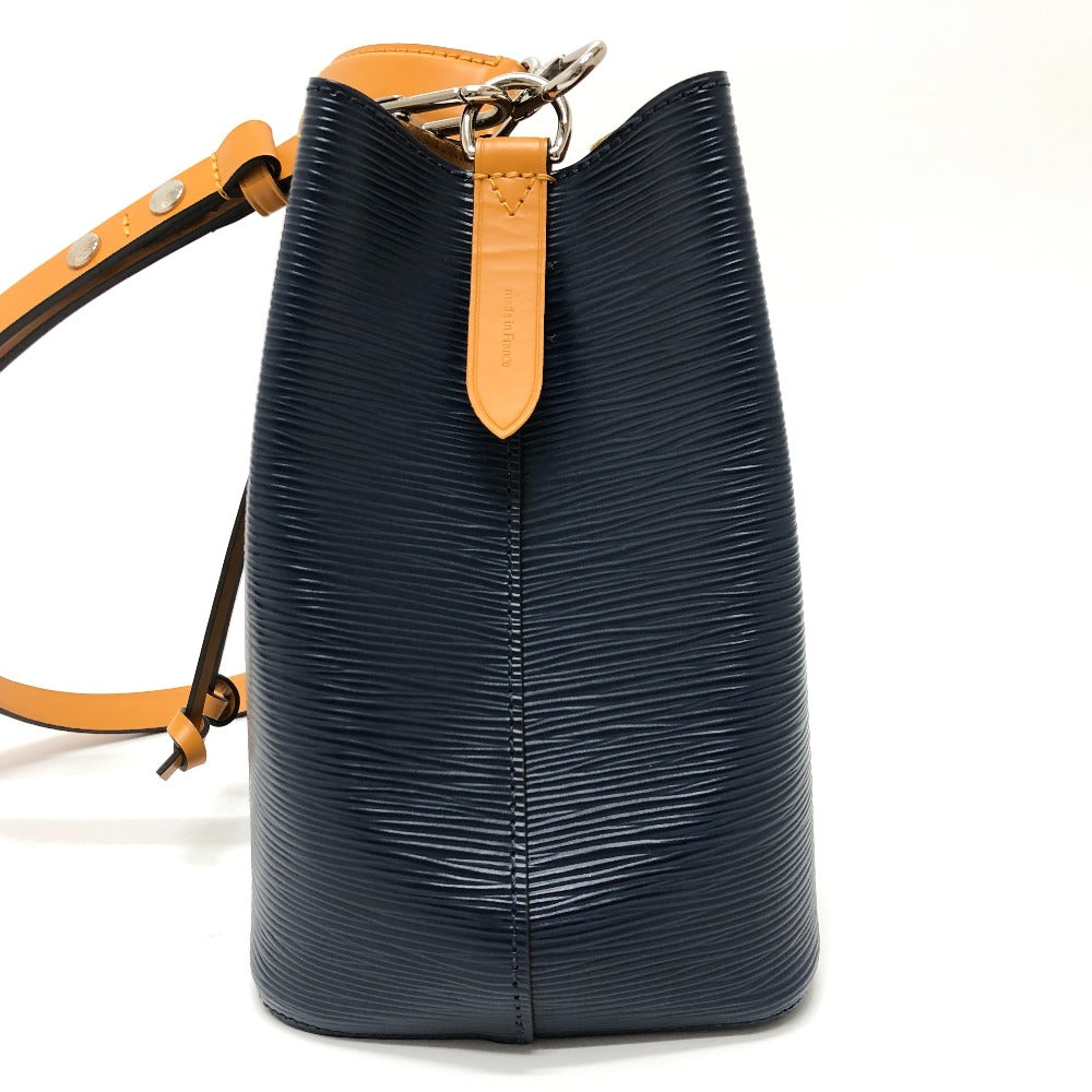 LOUIS VUITTON M53610 エピ ネオノエ バイカラーバッグ 肩掛け ハンドバッグ ショルダーバッグ エピレザー レディース アンディゴ/サフラン ネイビー